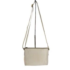 FOSSIL Emma Coconut Pebbled Genuine Leather Crossbody Bag